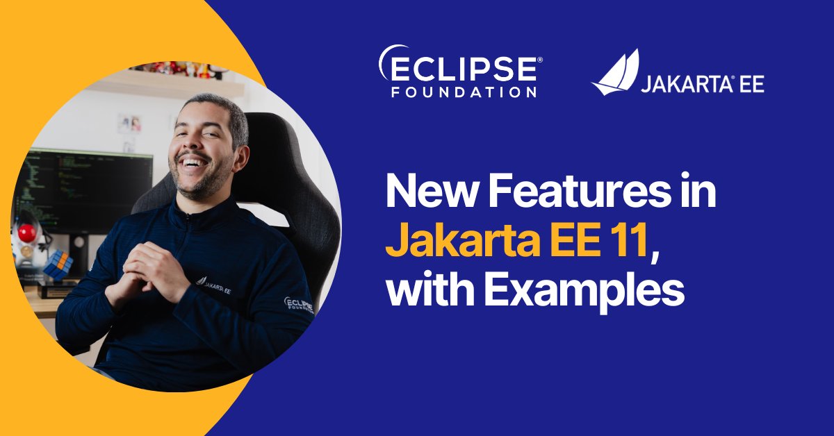 Jakarta EE (@jakartaee) on Twitter photo #JakartaEE 11 is a major milestone in the enterprise #Java world. It introduces powerful new features that enhance productivity & streamline workflows,
🎥 Watch <a href="/otaviojava/">Otavio Santana</a>'s video to see what's new: hubs.la/Q03BlGTD0
📝 Read his latest article: hubs.la/Q03BlNjh0 #JakartaEE 11 is a major milestone in the enterprise #Java world. It introduces powerful new features that enhance productivity & streamline workflows,
🎥 Watch <a href="/otaviojava/">Otavio Santana</a>'s video to see what's new: hubs.la/Q03BlGTD0
📝 Read his latest article: hubs.la/Q03BlNjh0