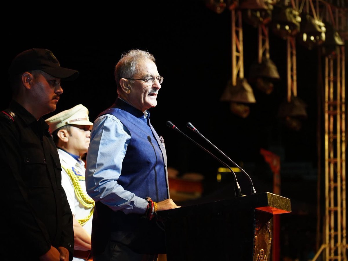 JK24x7Ladakh's tweet image. At #dPalrNgamDuston 2025, Helena Norberg-Hodge was honoured for her decades of service to Ladakh’s culture &amp;amp; environment.
Dr. Lobzang Tsewang received the Lifetime Achievement Award, and Ven. @sanghasenamimc was conferred the Ladakh dPal-rNam Award 2025.
#UTLadakh