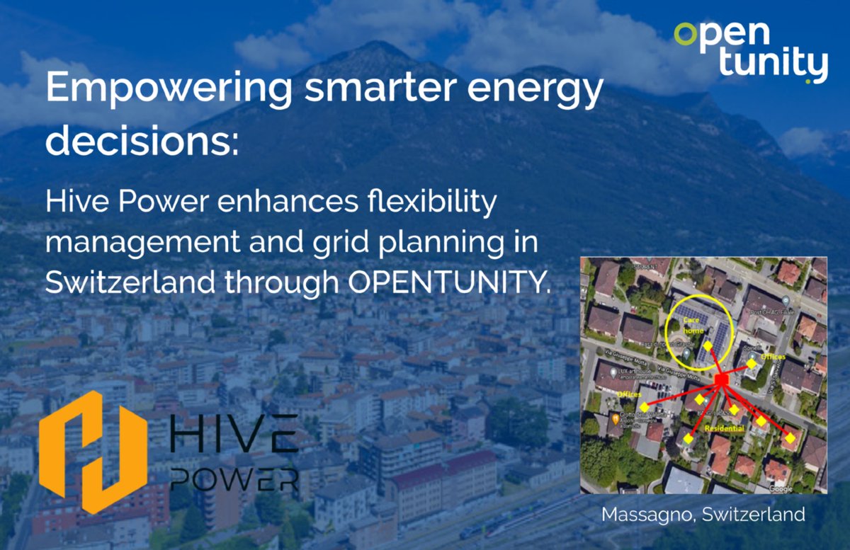 🚗⚡ Big moves in our #Swisspilot!

#HivePower is boosting their #FLEXOplatform to connect local #flexibility with national needs, support smarter grid planning &amp; unlock new revenue from EVs.

Innovation in action, right from Massagno 🇨🇭 🚀

#HorizonEU