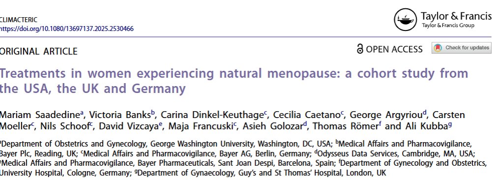 doctorneyro's tweet image. Continuation rates with current #treatments for #women experiencing #naturalmenopausal symptoms are low, indicating an unmet need for #effective and acceptable #therapies.

tandfonline.com/doi/full/10.10…