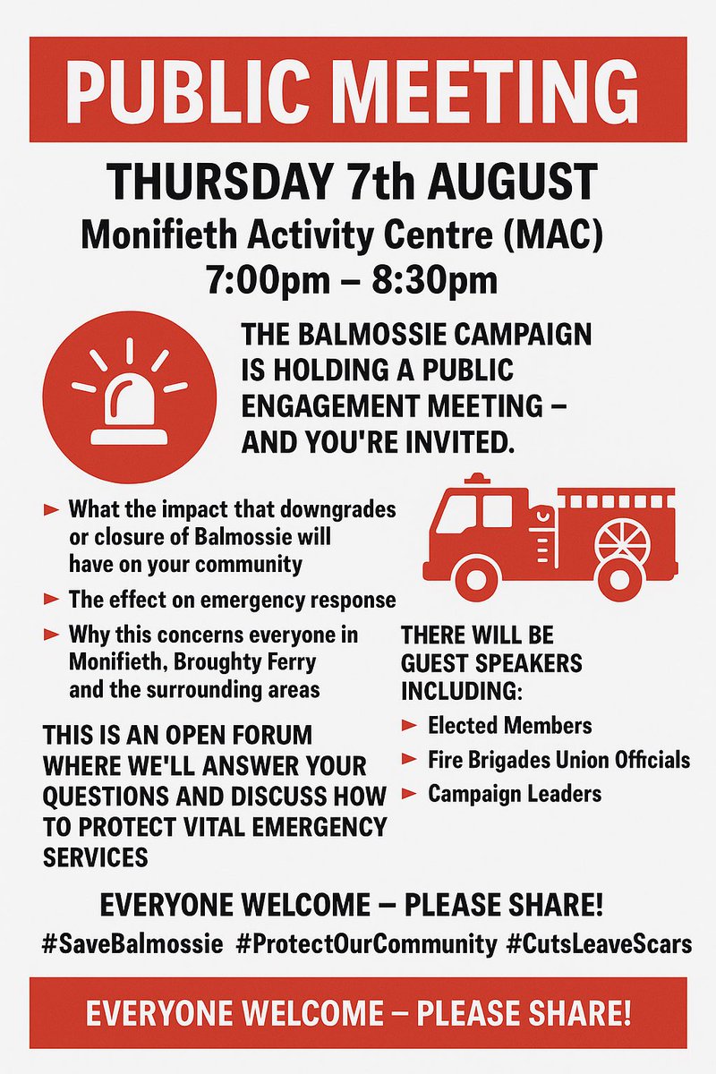 Save Balmossie Fire & Ambulance Station Campign tweet media