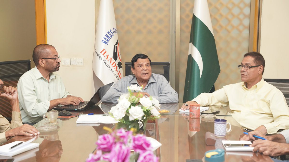 handsids1's tweet photo. Under CM Sindh Syed Murad Ali Shah &amp; HEC Sindh Chair Prof. Dr. Tariq Rafi’s vision, HANDS-IDS led by Rector Prof. Dr. Abuzar Wajidi launches a powerful Independence Day 2025 program themed 'معرکۂ حق' (Marka-e-Haq). https://t.co/gzYwD97JWL