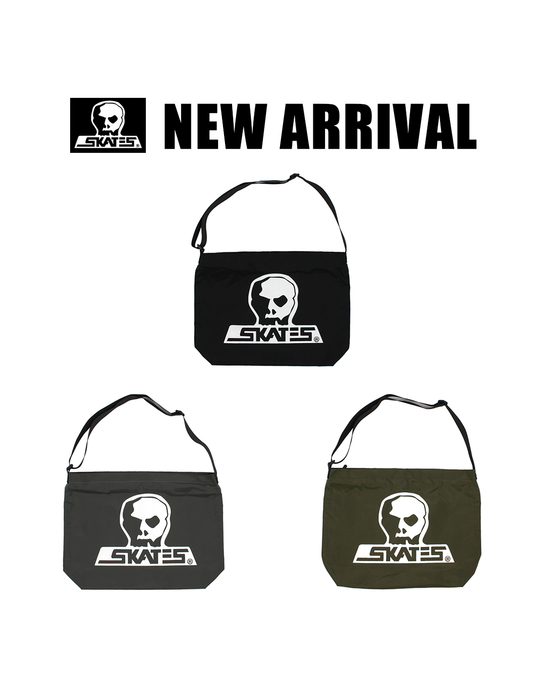 SKULL SKATES スカルロゴ メッセンジャーバッグ　斜め掛け Captain Street on X: 