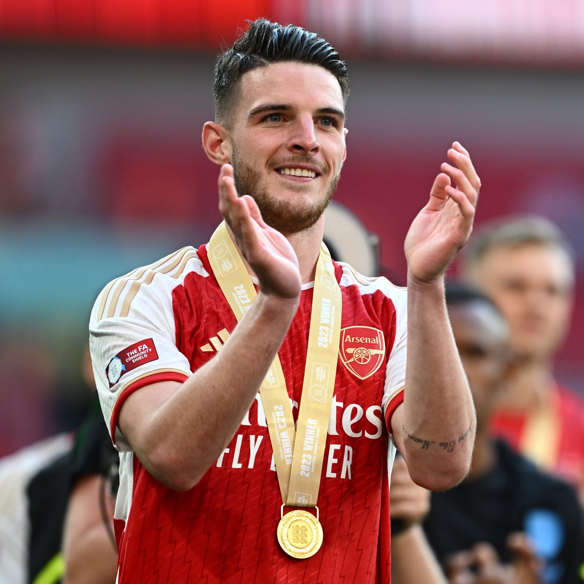 Arsenal's tweet image. ⏪ On this day in 2023...

We beat Manchester City on penalties to win the Community Shield 🏆