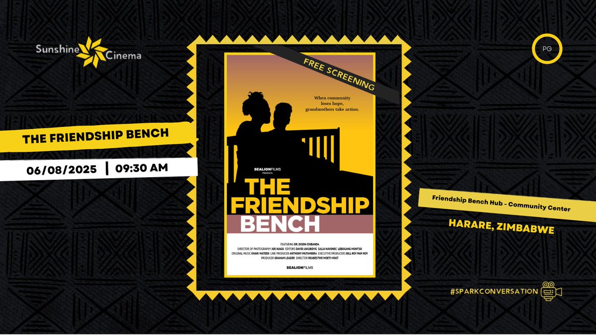 🎬 We’re live in Northern &amp; Southern Zimbabwe with @friendshipbenchhub! 🌍 Screening a powerful film on PTSD &amp; mental health 🧠💛. From Gogos 👵 to global impact, this story inspires change! 💪 Thanks @StoryboardColl for the support! #ImpactThroughFilm
