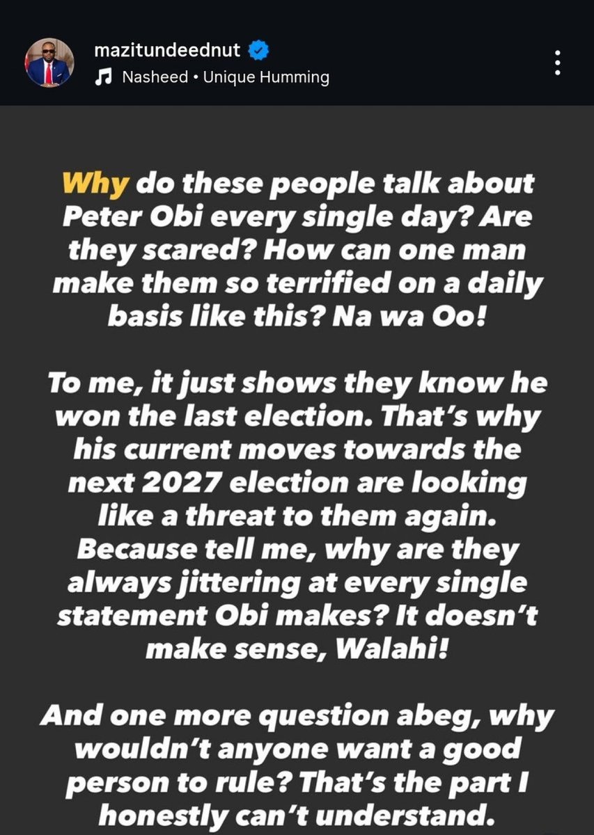 Every TV station, social media platforms, bloggers, etc…FG, Senators, Ministers, errand boys, etc…Peter Obi this…Peter Obi that!!!