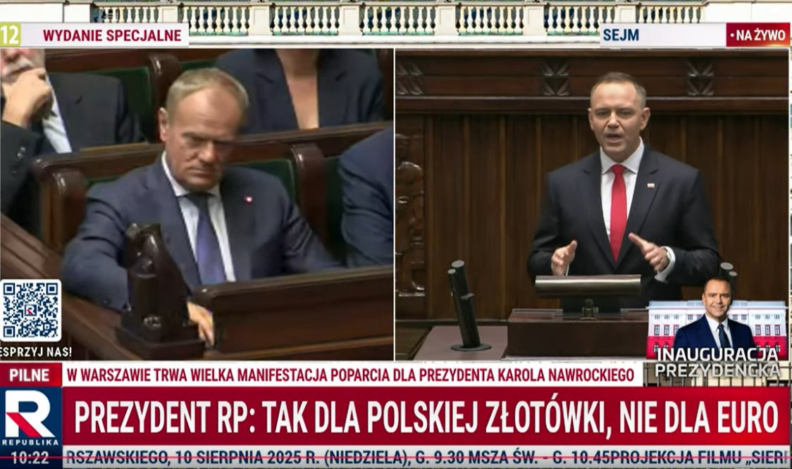 U Donald smuteczek😅
#ZaprzysiezenieNawrockiego