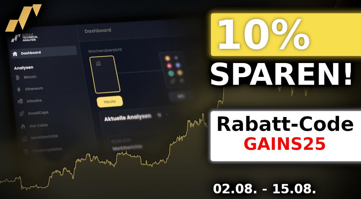 🚨Sparen Sie 10% bis zum 15.08.!

Nutzen Sie den Code GAINS25 bei Buchung unsere Analysen.

Ab 15.08. erhöhen sich die Preise unserer Analysen - wenn Sie vorher ein Abonnement abschließen, erhalten Sie eine Preisgarantie.

Zusätzlich werden wir in den kommenden Monaten mit