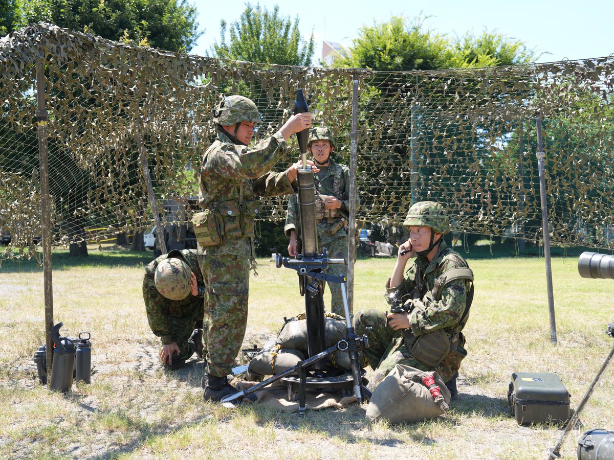 連隊は、練馬駐屯地において81mm迫撃砲の非実射訓練を実施しました