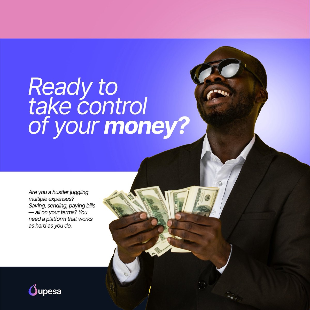 UpesaHQ's tweet photo. Take charge of your money like never before 💸✨
With Upesa, you’re in full control — send, receive, save, and spend on your terms.
No delays. No limits. Just freedom. https://t.co/t90mgqTSRM