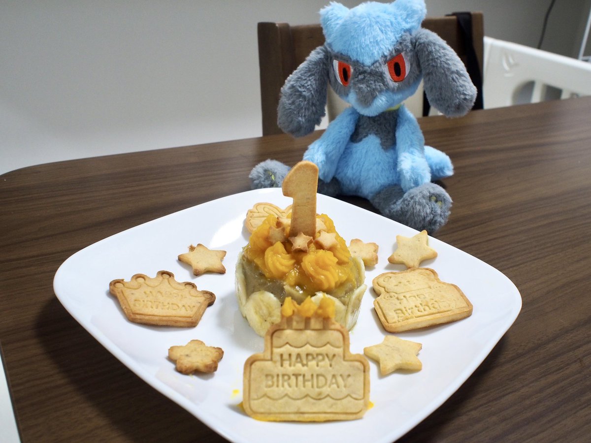 ぼくとリオルが1さいになったよ