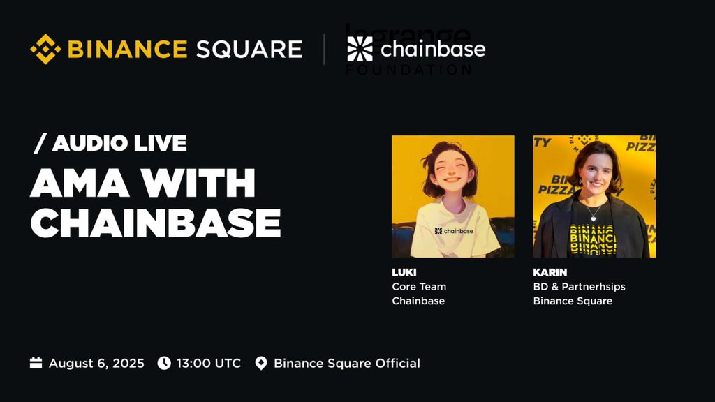 Karin Veri 🔸 Binance (@karin_veri) on Twitter photo Going live with <a href="/luki_notlowkey/">Luki_Notlowkey (💜, 💛)</a> on Binance Square to talk all things <a href="/ChainbaseHQ/">Chainbase (💜,💛)</a> 👀
⏰ 1PM UTC. Don’t miss the alpha.
binance.com/en/square/audi… Going live with <a href="/luki_notlowkey/">Luki_Notlowkey (💜, 💛)</a> on Binance Square to talk all things <a href="/ChainbaseHQ/">Chainbase (💜,💛)</a> 👀
⏰ 1PM UTC. Don’t miss the alpha.
binance.com/en/square/audi…