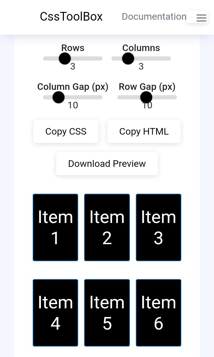 EzenwaEmekaKing's tweet image. There is a way you can now build better CSS layouts without the normal headaches.
Within minutes, the grid that once frustrated you can now be under control.
Visit csstoolbox.net and transform how you build with CSS Grid.
#CSSGrid #WebDev #FrontendTools #CSSToolbox