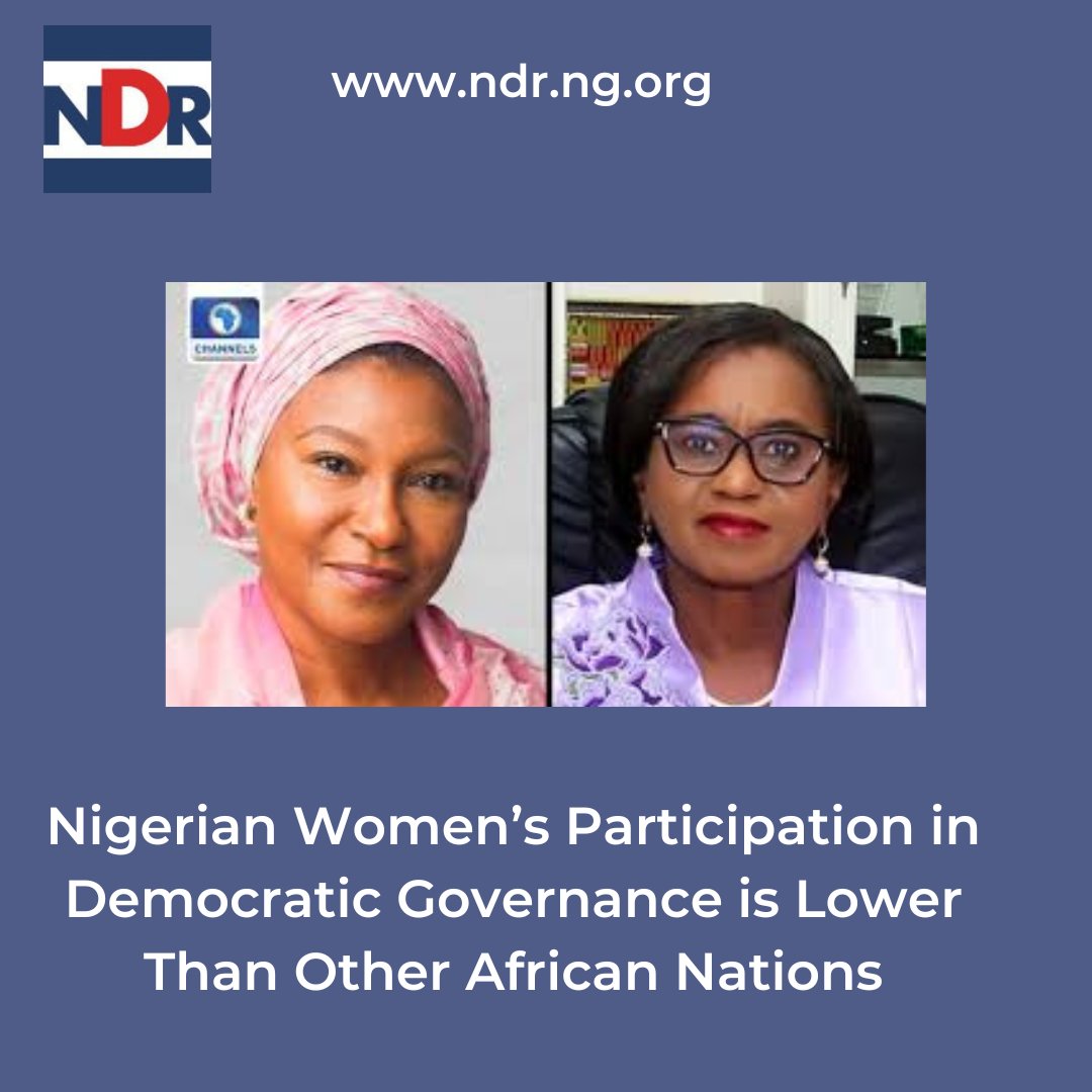 ND Report (@ndrnews) on Twitter photo Nigerian Women’s Participation in Democratic Governance is Lower Than Other African Nations
ndr.org.ng/nigerian-women…
<a href="/EUinNigeria/">EU in Nigeria 🇪🇺🇳🇬</a> <a href="/EU_SDGN/">EU-SDGN</a> <a href="/DAIGlobal/">DAI</a> <a href="/Int_IDEA/">International IDEA</a> <a href="/inecnigeria/">INEC Nigeria</a> <a href="/PLACNG/">PLAC</a> <a href="/YIAGA/">Yiaga Africa</a> <a href="/KukahCentre/">The Kukah Centre</a> <a href="/IPCng/">Int. Press Centre</a> <a href="/cemesoofficial/">Centre for Media and Society</a> <a href="/womenfundng/">Nigerian Women Trust Fund</a> <a href="/ElectHER_NG/">ElectHER</a> <a href="/TAFNigeria1/">Albino Foundation</a> <a href="/CAPPAfrica/">C A P P A</a> Nigerian Women’s Participation in Democratic Governance is Lower Than Other African Nations
ndr.org.ng/nigerian-women…
<a href="/EUinNigeria/">EU in Nigeria 🇪🇺🇳🇬</a> <a href="/EU_SDGN/">EU-SDGN</a> <a href="/DAIGlobal/">DAI</a> <a href="/Int_IDEA/">International IDEA</a> <a href="/inecnigeria/">INEC Nigeria</a> <a href="/PLACNG/">PLAC</a> <a href="/YIAGA/">Yiaga Africa</a> <a href="/KukahCentre/">The Kukah Centre</a> <a href="/IPCng/">Int. Press Centre</a> <a href="/cemesoofficial/">Centre for Media and Society</a> <a href="/womenfundng/">Nigerian Women Trust Fund</a> <a href="/ElectHER_NG/">ElectHER</a> <a href="/TAFNigeria1/">Albino Foundation</a> <a href="/CAPPAfrica/">C A P P A</a>
