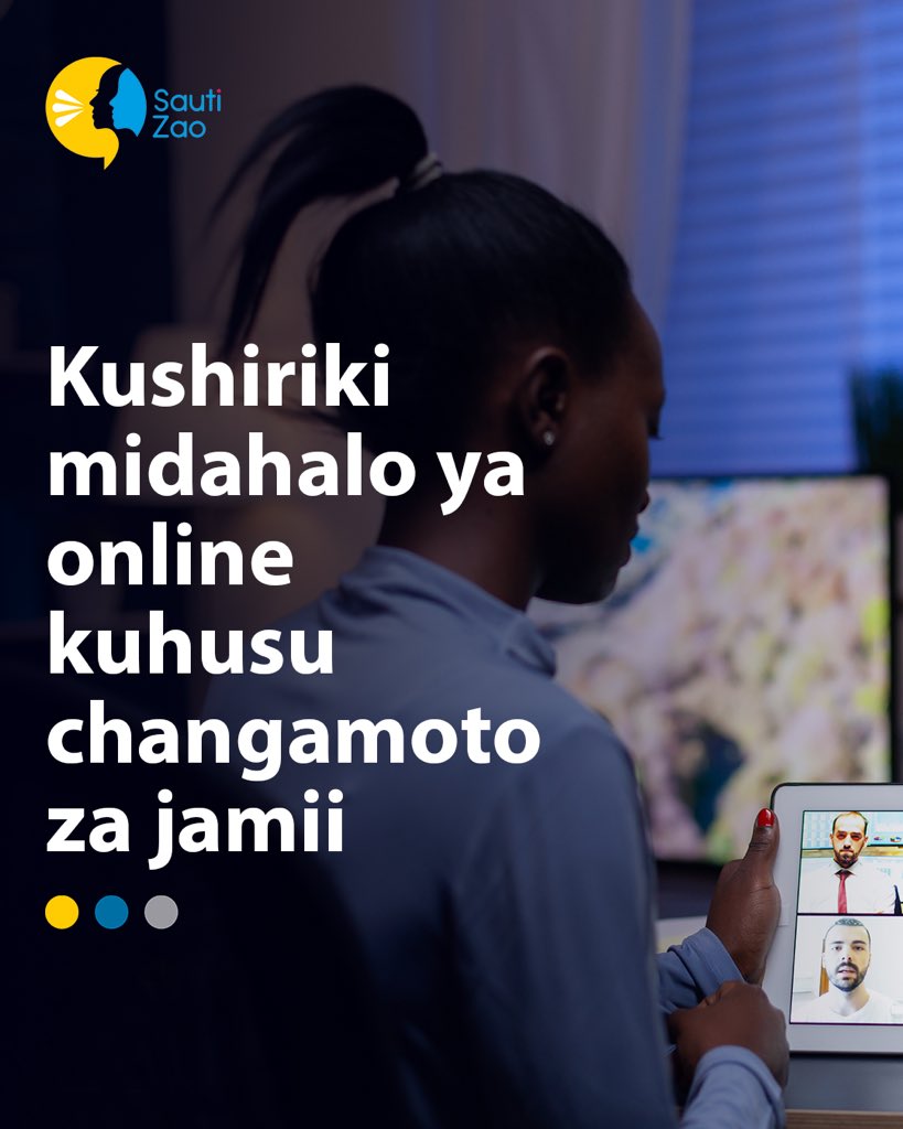 Na wewe je? Unachukua hatua gani kuleta mabadiliko kwenye jamii yako?

🗣️ Tuambie hatua nyingine unazochukua au unazopendekeza — share nasi kwenye comment

#SautiZao #MitandaoNaSisi #VijanaNaMabadiliko #ChangamkiaJamii #YouthVoices #DigitalCivicEngagement #SautiZetuZinasikika