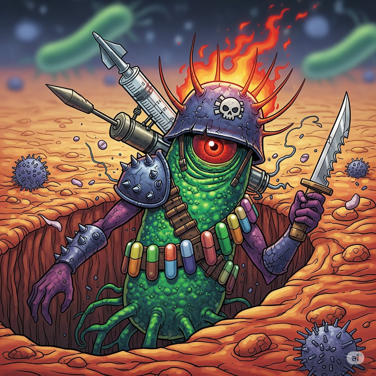 - ¿Qué le pongo de antibióticos al ingreso Ramón? 
- Nah, Merozolid/Meroline/Linepenem, no te líes, ponle bien porsiacaso. 

- CCEE: Viene por gripe/catarro, nah porsiacaso le pongo amoxi-clav. 

Resultados de acorralar a microorganismos?  Porsiacaso se van a hacer resistentes.