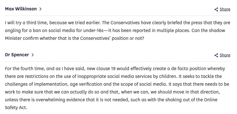 Lib Dems and Tories were arguing over who would move faster to ban under-16s from 'social media' just a few weeks ago.

When they criticize the OSA, it's worth asking how their plan would avoid similar issues.