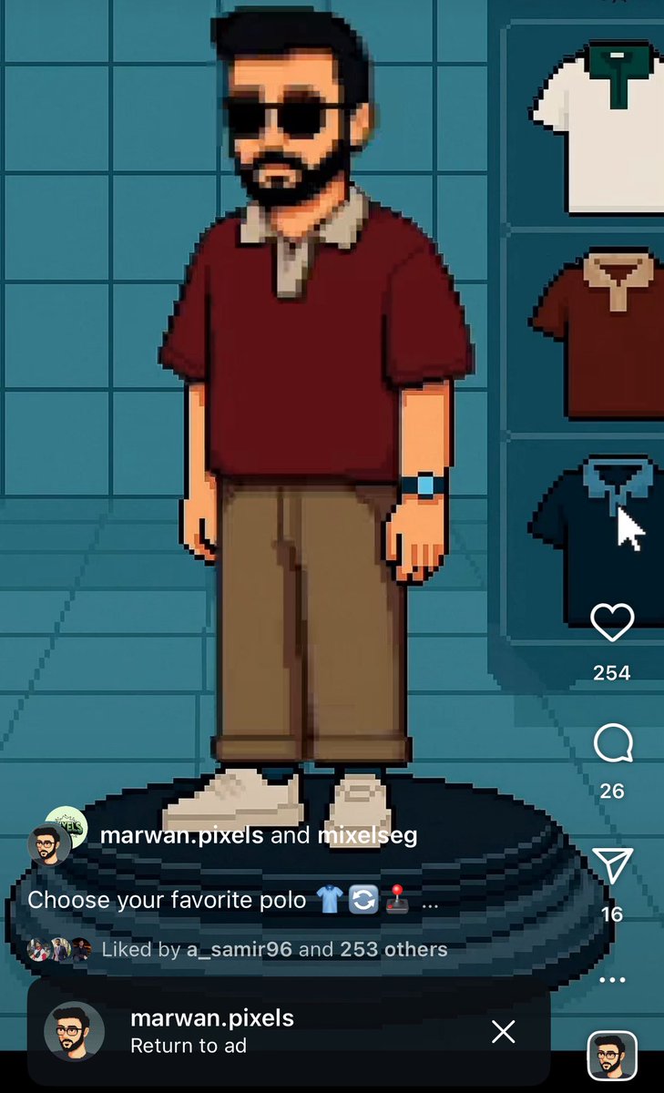 صباح الشقاوة والبيكسل أرت
منيم التيشيرت ع السرير من امبارح وبعامله معامله لبس العيد 
الخامة بتاعته اول مره البس زيها بصراحه
والالوان زي الويب سايت والتوصيل سريع وكل حاجه موزونه
تحياتي رجالة ميكسلز ويارب البراند يكسر الدنيا قريب 
ترشيح بنسبة ٩.٧٥/١٠ ( لحد ما ينزلو اكواد خصم)