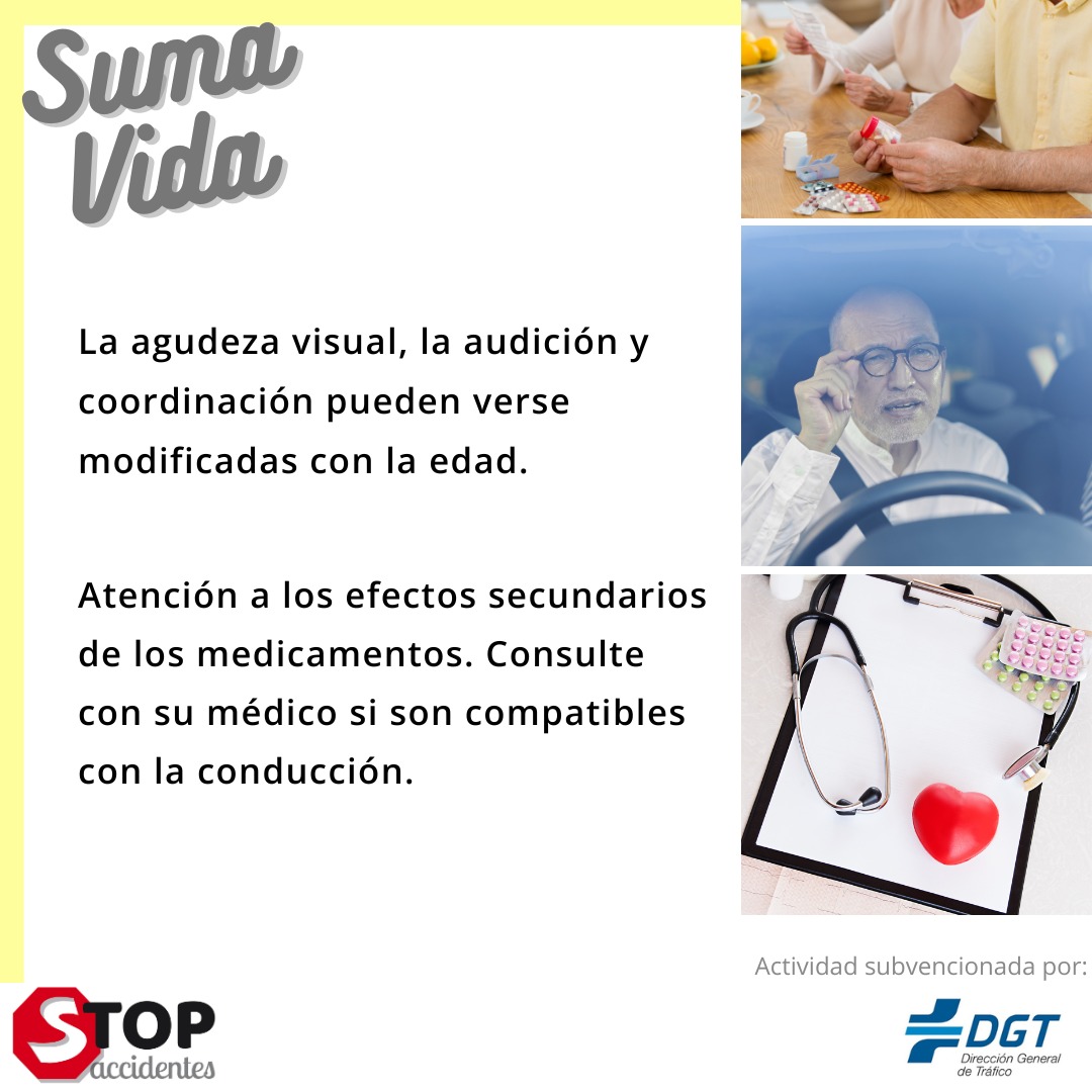 stop_madrid's tweet photo. El INE estima que en 2030, 3 de cada 10 personas tendrán 65 años o más. No hay una edad máxima para conducir, pero sí es clave saber cuándo dejar de hacerlo.Detectar a tiempo los cambios en nuestras capacidades es cuidar de nuestra vida…y de la de los demás.🚗💛 #SumaVida @DGTes https://t.co/F7ip2GqRuZ
