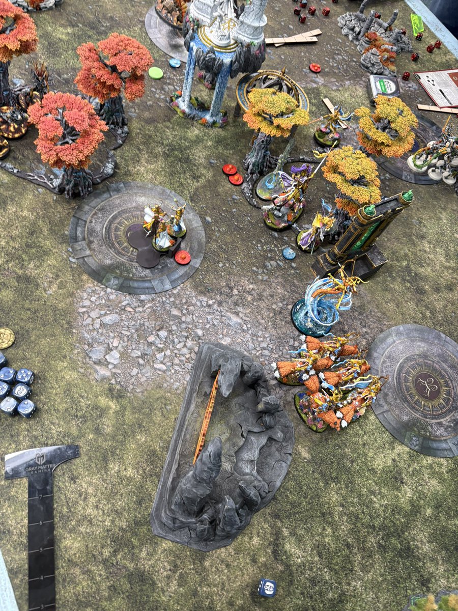 Warhammer is such a great game!! 

Played tonight with my Lumineth vs Sylvaneth and it was simply fantastic. 

Pss - we played on the new Field of Battle mat