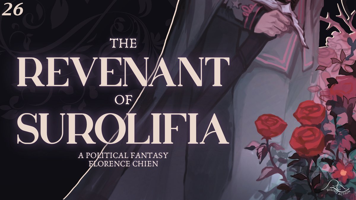 ✨ THE REVENANT OF SUROLIFIA ✨
belle époque vibes | so many schemes 

🗡️ an imperial officer bent on revenge
🪽 a thief plotting scandals &amp; revolution
🩸 they aim to kill each other 
🔥 but must cooperate to stop another war

📅 07.07.26 #questpit #P #A #F