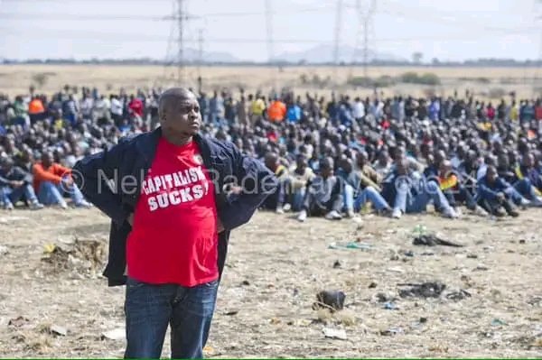 When he tried to address workers in Marikana they told him "ema nyana chief" we want CIC Julius Malema here.