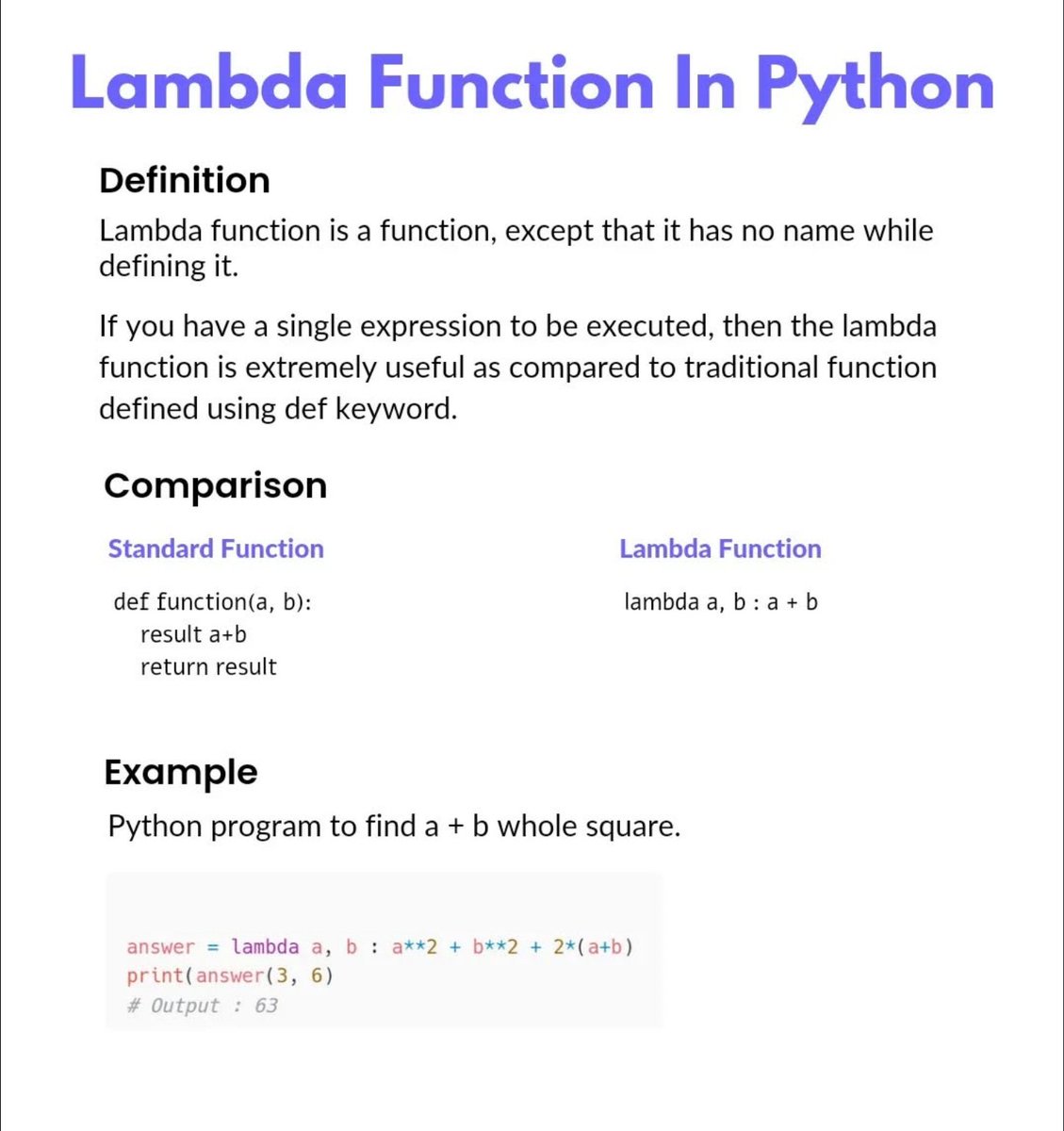 Lambda Function In Python Programming