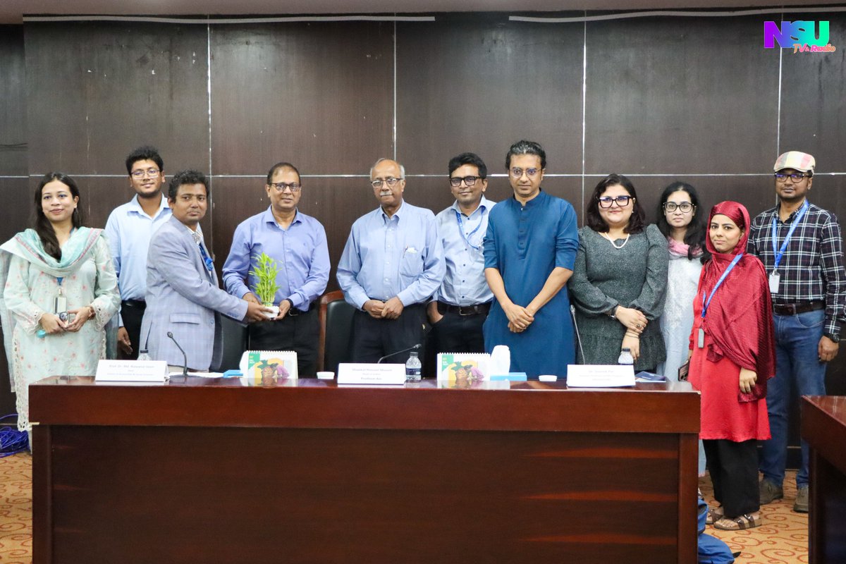 NsuTv's tweet photo. AI and Journalism Seminar | Future of Media Education in South Asia 🌐📰 https://t.co/VES8Xwhs0p https://t.co/f3l03HU9Qp