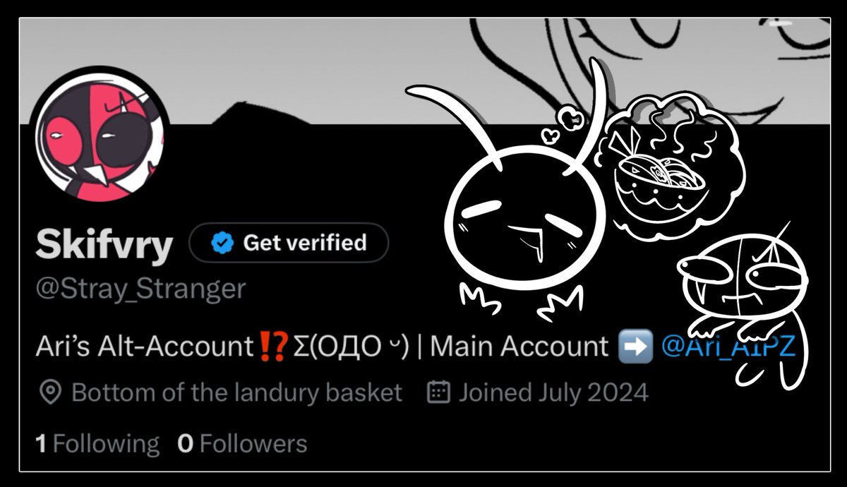 Ari AIPZ (@ari_aipz) on Twitter photo I HAVE AN ALT ACCOUNT NOW!!! 🤩👉✨<a href="/Stray_Stranger/">Skifvry (Ari_AIPZ’s Alt)</a>✨
It’s where I plan to be posting more causal/lazy arts and such. It’s probably going to be a lot more active then my main lol 😭😂💕 I HAVE AN ALT ACCOUNT NOW!!! 🤩👉✨<a href="/Stray_Stranger/">Skifvry (Ari_AIPZ’s Alt)</a>✨
It’s where I plan to be posting more causal/lazy arts and such. It’s probably going to be a lot more active then my main lol 😭😂💕