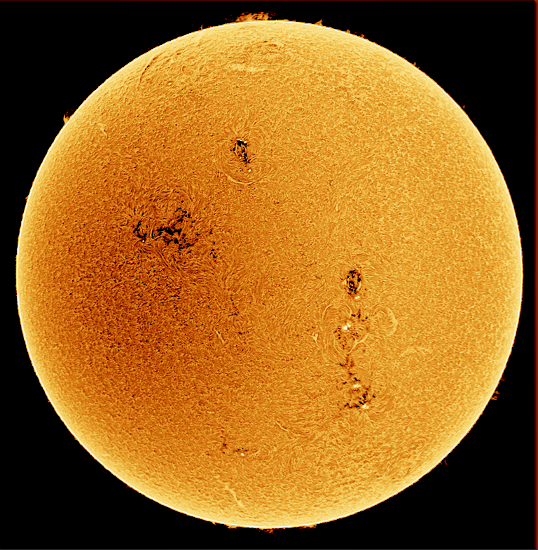 ahmed_axc's tweet image. Solar Disc photo Taken in H-alpha by me  #sun #SolarFlare #solar_disc