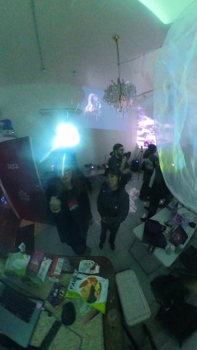 romyilano's tweet image. With imogen and her art at east bay digital arts and @sudoroom 🕺🕺🕺