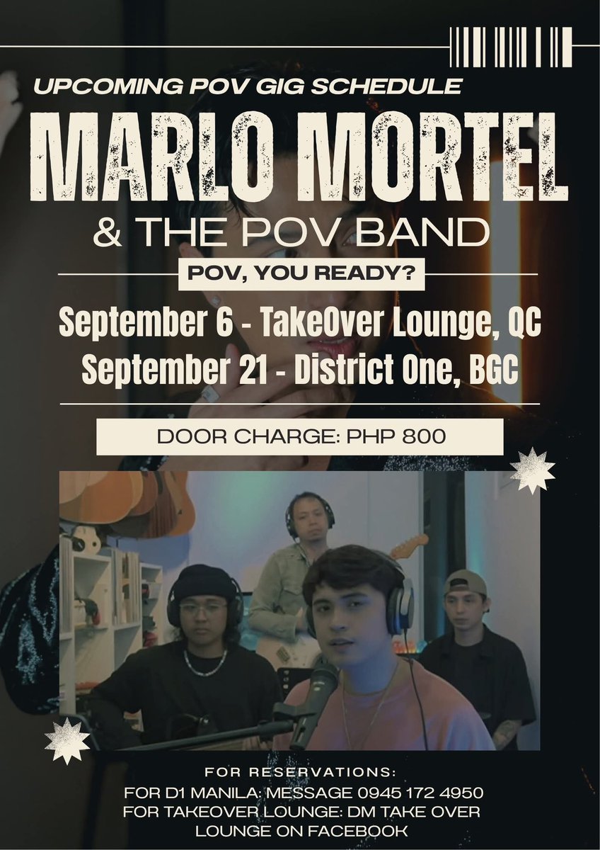 marlomortelpov's tweet photo. Thank you for making our 2nd POV gig a HUGE success! It was more than just a full house, there was a standing section 🥲

So for those who have been asking for more, mark your calendars and reserve for September 😍 https://t.co/dTR0UXNDqc