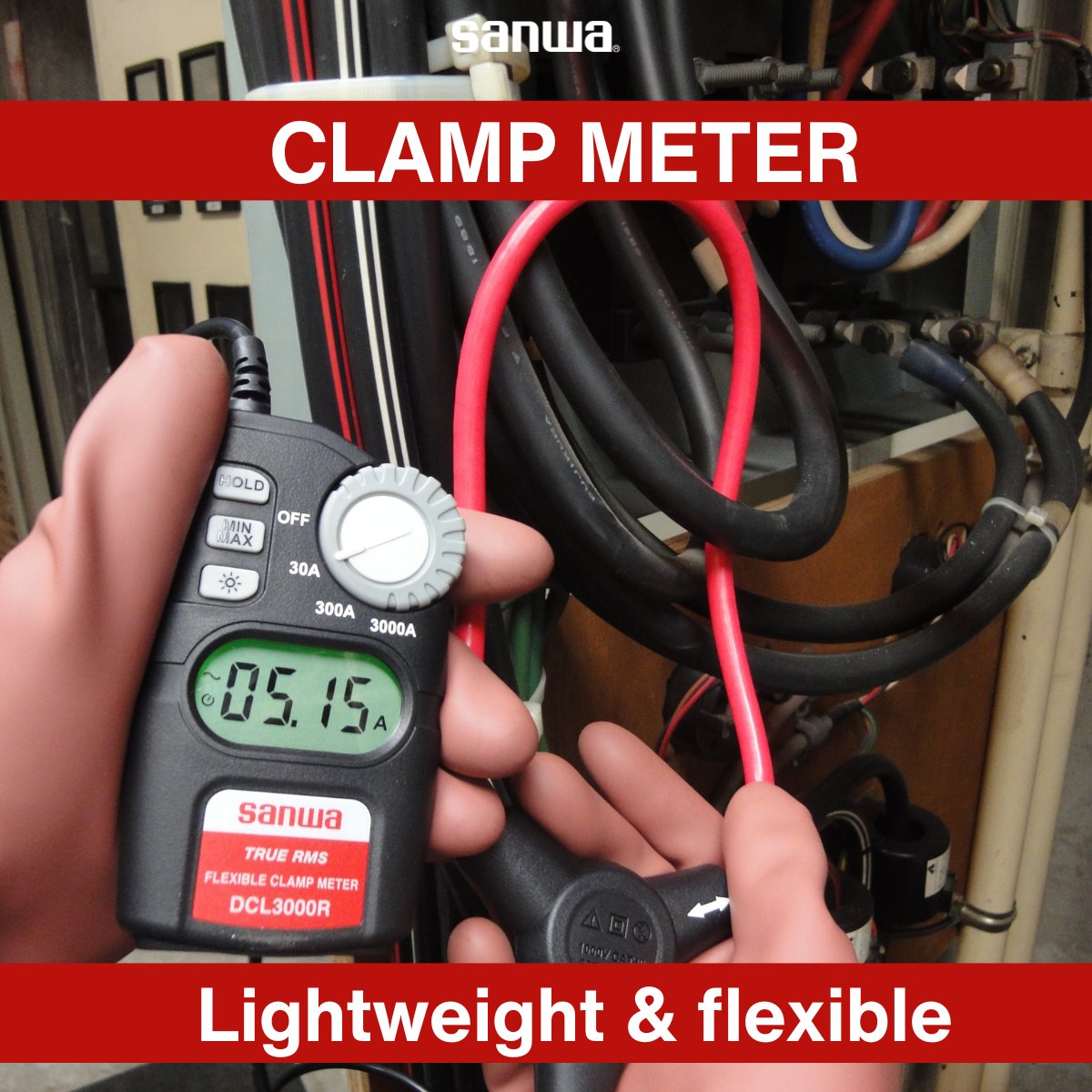 Struggling with tight spaces? The DCL3000R makes AC+True RMS measurements effortless, even in narrow areas! Lightweight, flexible, and precise, it’s the game-changer every professional needs. Where would you use it? 🤔

#DCL3000R #FlexibleClamp #ElectriciansChoice #SanwaElectric