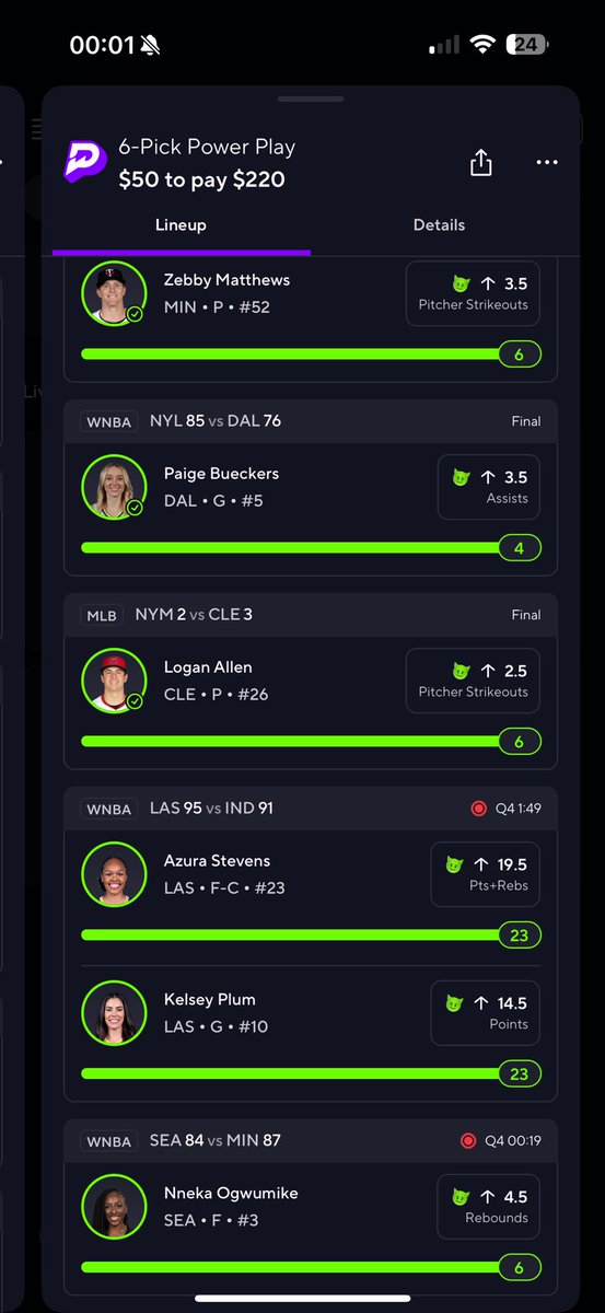 DupreyGaming's tweet photo. $520 tonight, I’d say I have #Prizepicks a run for their money tonight😮‍💨🤙🏽 https://t.co/CR8wuUvRDu