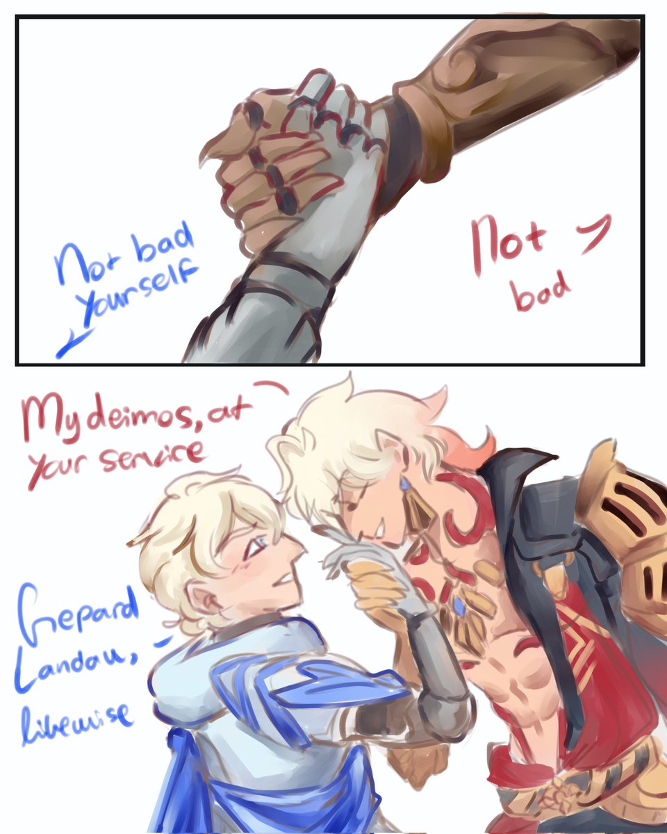 Sippinsome_tea's tweet photo. A duel to remember and first impressions

Listen y'all made me do this here's your #mypard 
#gepardlandau #gepard #Mydei #mydeimos #HonkaiStarRail https://t.co/TgTEmeqpVo