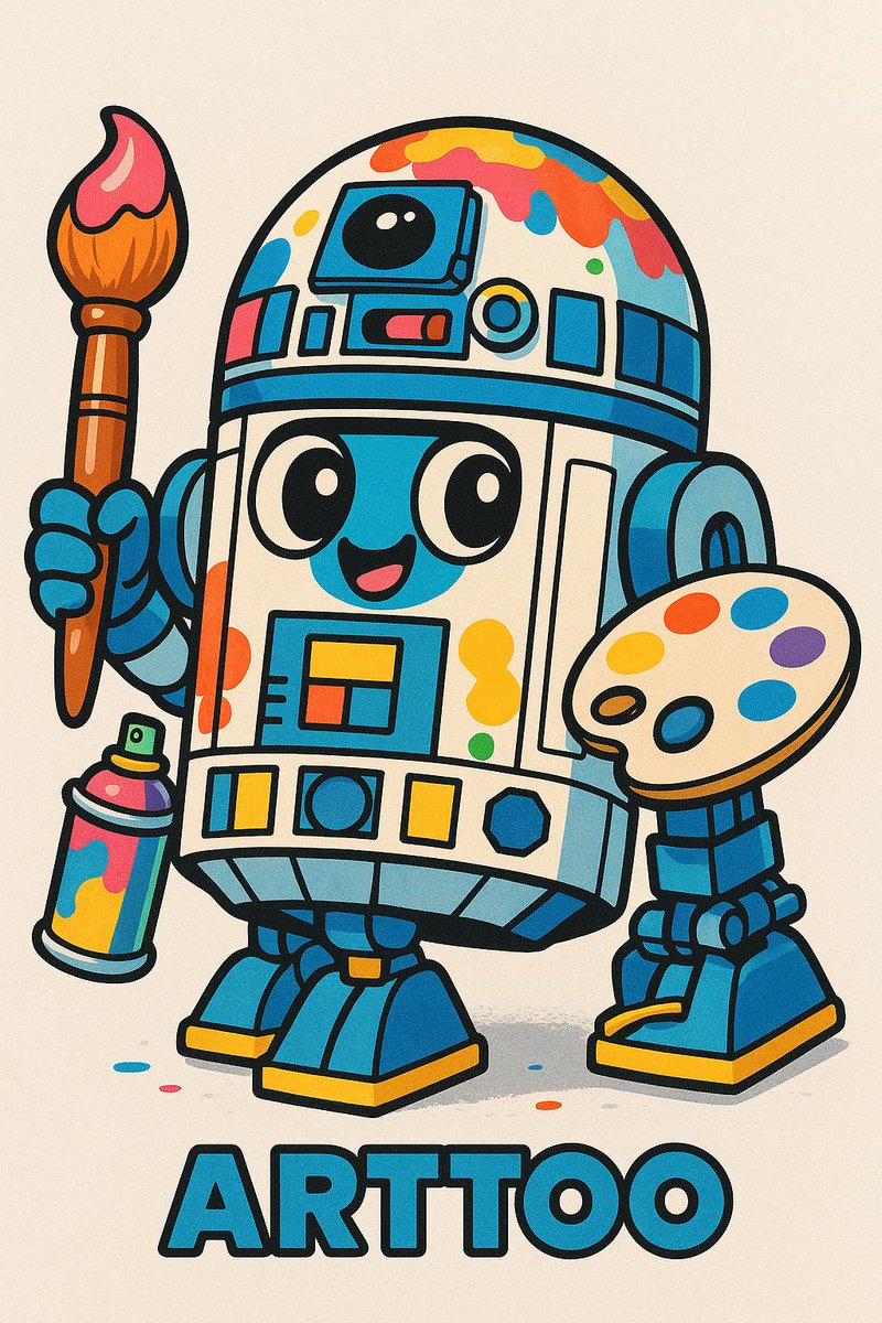 viktornguyen65's tweet image. 🎨🤖 Meet ARTTOO — your friendly neighborhood paint-bot!
Armed with a brush, a palette, and an overload of creative circuits, he's here to color outside the galaxy. 🌌✨
#AIArt #RobotArtist #ARTTOO #Midjourney #CharacterDesign #DigitalArt