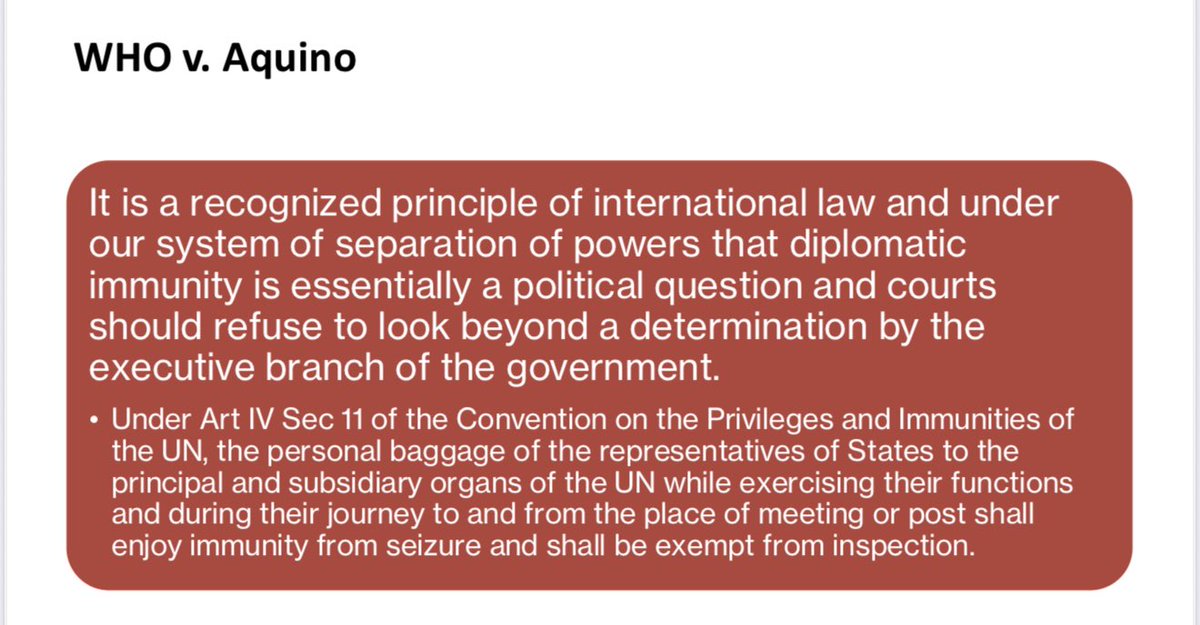 rodelriddle's tweet image. Immunity from Suit. #Cases #PIL #AmyingForExcellence  #BarExam2025