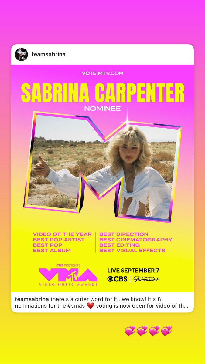 SCANews_'s tweet image. 👩🏼| @SabrinaAnnLynn via Instagram Stories