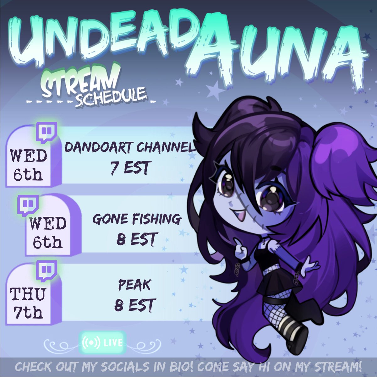 Undead Auna VT ๐ (@undeadauna) on Twitter photo Wednesday I'll be hanging with <a href="/dandoartx/">Dando | Waitlist OPEN | V-Artist</a> on his channel and then playing a horror game on mine! Thursday will be a Peak crazy collab with <a href="/cybertechwarwf/">แYแทEแTEแแผแฏEแEแฏOแชแด ๐บ ๐ฆพ ENVtuber</a> ! #stream #zombie #vtuber Wednesday I'll be hanging with <a href="/dandoartx/">Dando | Waitlist OPEN | V-Artist</a> on his channel and then playing a horror game on mine! Thursday will be a Peak crazy collab with <a href="/cybertechwarwf/">แYแทEแTEแแผแฏEแEแฏOแชแด ๐บ ๐ฆพ ENVtuber</a> ! #stream #zombie #vtuber