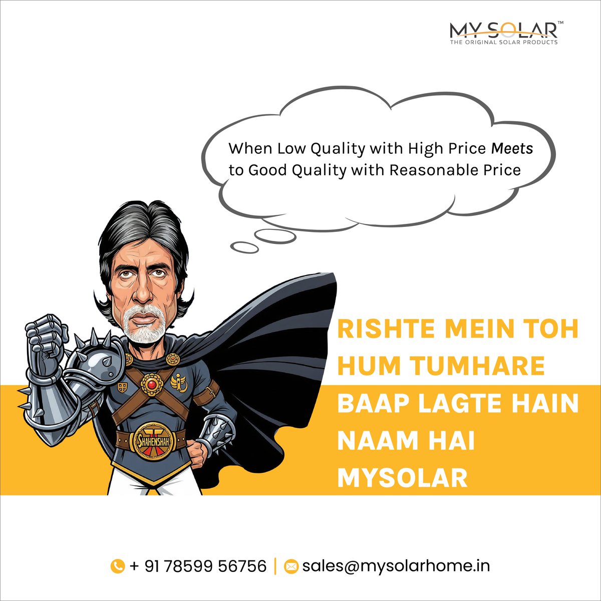 mysolar001's tweet image. Your Projects Deserve Precision, Not Promises.
Choose India's Trusted Partner in Solar Protection – MY SOLAR.

📞 +91 78599 56756 | 📧 sales@mysolarhome.in | 🌐 mysolarhome.in

#MySolar #SolarExperts #PowerWithProtection #MadeInIndia #CleanEnergyIndia