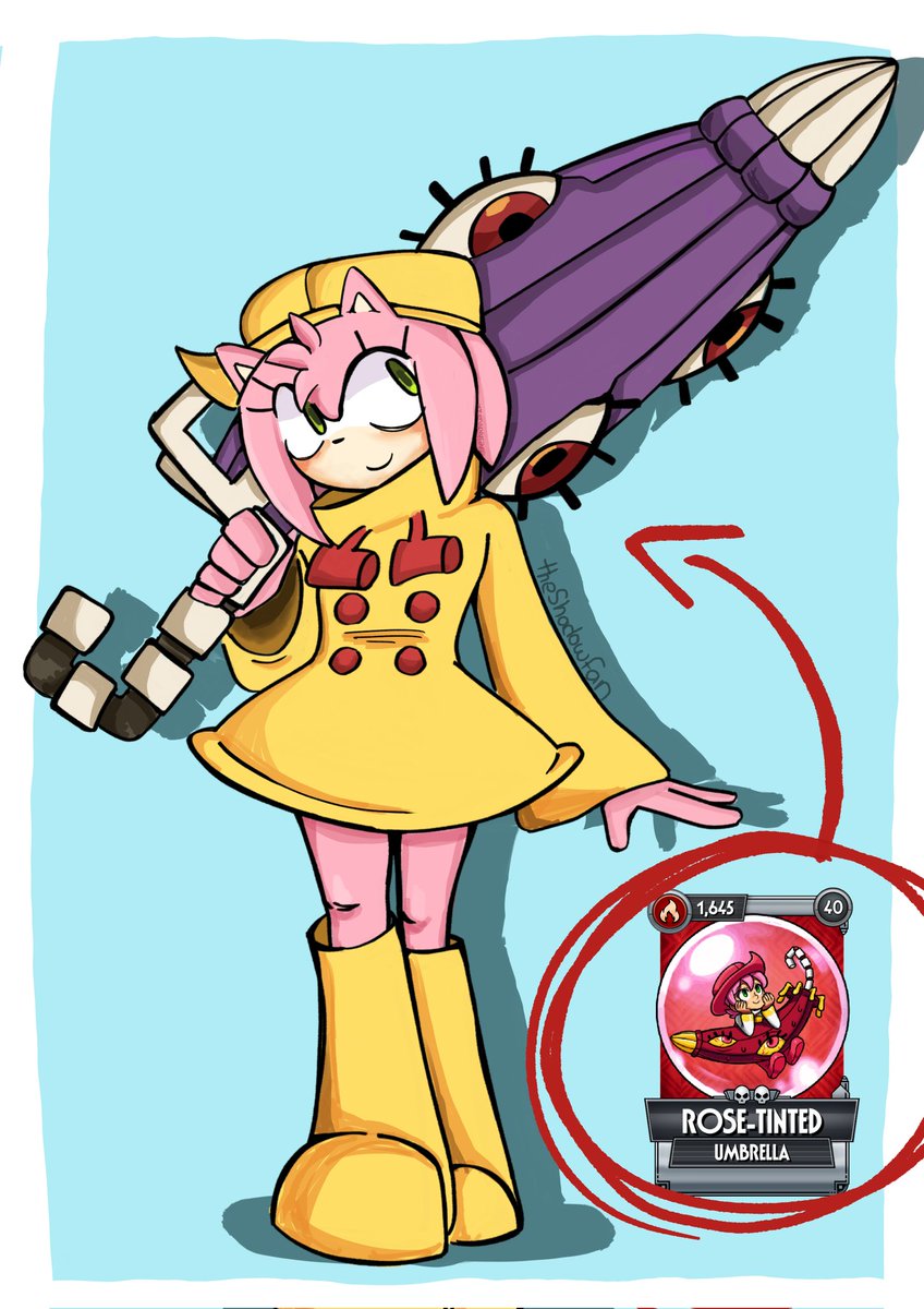 TheShadowFan99's tweet photo. Amy like Umbrella, is Rose-Tinted a reference to Amy, rigth?💔 #amyrose #fanart https://t.co/mMfqsBng11