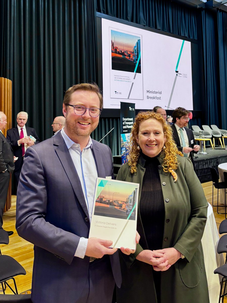 Victorian Farmers Federation (VFF) (@vicfarmers) on Twitter photo Our CEO <a href="/charliepthomas/">Charlie Thomas</a> was there as Vic Minister for Ports & Freight, Melissa Horne launched the Vic Freight Plan.
We see the plan as a step in the right direction toward a fit-for-purpose network that delivers increased efficiency & productivity.
More: shorturl.at/rXf5z Our CEO <a href="/charliepthomas/">Charlie Thomas</a> was there as Vic Minister for Ports & Freight, Melissa Horne launched the Vic Freight Plan.
We see the plan as a step in the right direction toward a fit-for-purpose network that delivers increased efficiency & productivity.
More: shorturl.at/rXf5z
