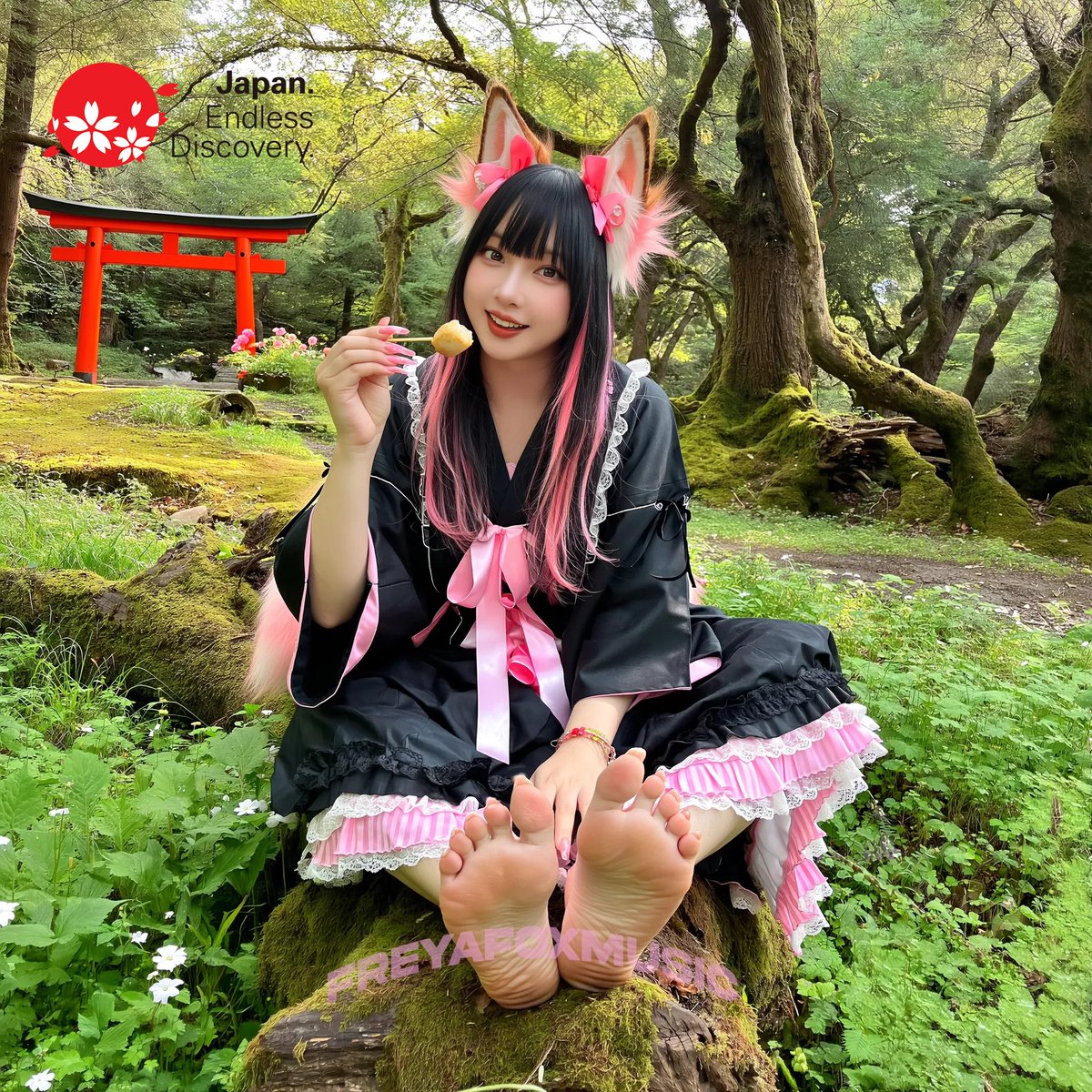 Japanese Filipino Kawaii Metal Singer frolics the forest barefoot to reconnect with the serene Mie Prefecture in Japan  <a href="/Visit_Japan/">Visit Japan</a> 

I came here to promote my new demo "Candy Rain" a kawaii metal song with my Porter Robinson influences