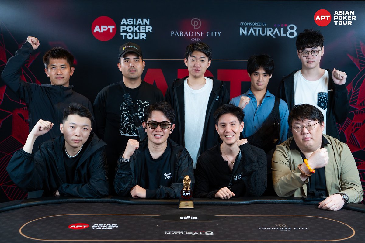 poker_ing's tweet photo. 【仁川】APT Incheon
#41　₩800,000　NLH

19　Kohei Takebeさん
21　Kazuya Murakamiさん
23　Takatsugu Iwasaさん
24　Hiroshi Motomuraさん
26　Keita Hiranoさん
27　Ryo Moriwakiさん

エントリー199 https://t.co/C6cm85hIB7