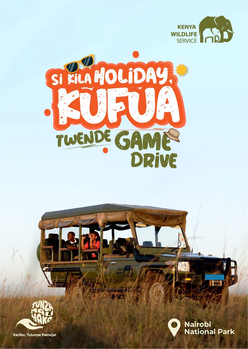 KwsSouthern's tweet image. This August holiday, hop into a game drive and explore the wild side of Nairobi – at Nairobi National Park!

Just minutes from the city, but a world away.
Plan your visit today.

Don’t forget your camera – nature awaits!
#AugustAdventures #NairobiNationalPark #TunzaMaliYako