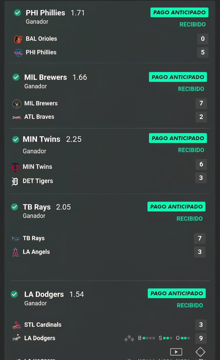 MVPickss's tweet image. No les vamos a mentir, ayer estábamos muy abatidos por las jugadas que no se nos dieron, nos fue fatal.

Pero lo dijimos en el grupo "hay que saber levantarse" y eso hicimos...

¡Así nos fue el día de hoy!
Y no hemos contado las de la Leagues Cup.

¡A seguir manteniendo el ritmo!