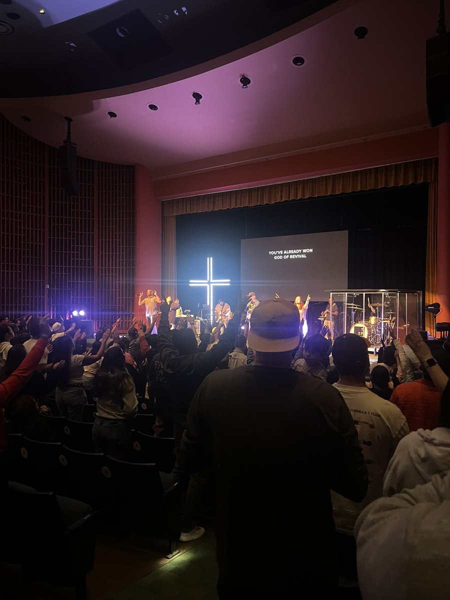 Tuesday night worship. No better place to be than to get spiritual fed.