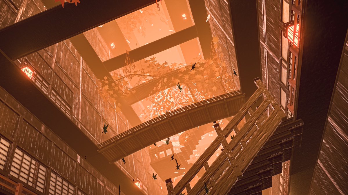 Castle Of Illusions: Crossing An Autumn Dream
幻想の城：秋の夢を横切る

World : 紅隠ノ庵
Author : resol

World URL :
vrchat.com/home/world/wrl…

#VRChat_world紹介 #Neo写真