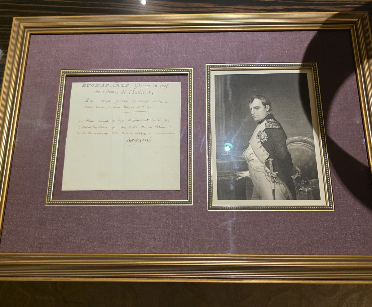 Got my letter from Napoleon.