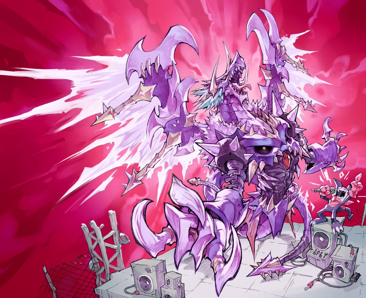 [Card Reveals] 
 Hello Digimon Tamers! Today’s alt-art card is [EX7-062 Heavymetaldramon]!
From the super Impmon fan Henry☆Magenta!!

Had this one cooking for a while, but finally decided to post it ❤️💜Tell me in the comments if you think it was a real Alt Art~